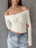 Sexy Knitted Off-shoulder Top