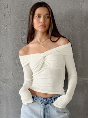 Sexy Knitted Off-shoulder Top