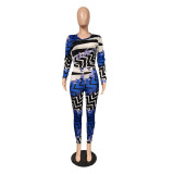 Sexy Fashion Printed Women's Jumpsuit