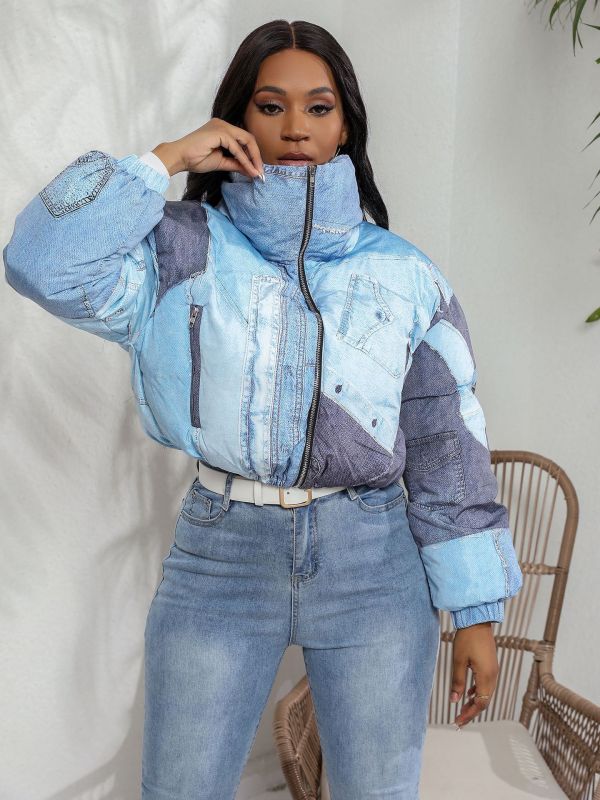 Fashion Jacket Denim Printed Cotton Jacket