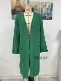 Stylish Pocket Knitted Cardigan Jacket