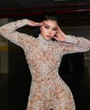 Sexy Slim Fit See-through Sequined Jumpsuit
