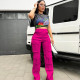 Fashionable Casual Solid Color Multi-pocket Overalls