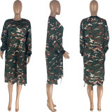 Fashion Plus Size Hole Dress