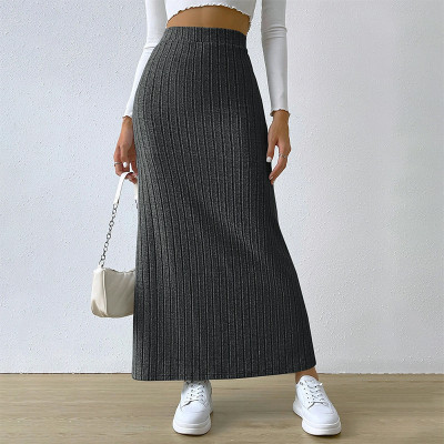 Sexy Slit Long High Elastic Bag Hip Skirt