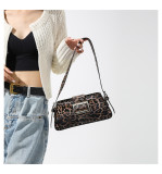 Autumn And Winter New Leopard Print Versatile Hand-held Armpit Small Square Bag