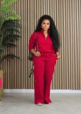 Velvet And Thickened Sports Loose Two-piece Set