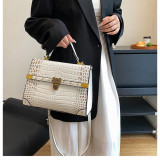 New Crocodile Pattern Handbag Fashionable Classic Shoulder Crossbody Bag