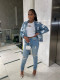 Personalized Street Style Printed Denim Jacket