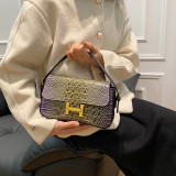 New Fashionable Crocodile Pattern Shoulder Crossbody Bag For Women