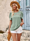 Fashionable Casual Solid Color Short-sleeved T-shirt