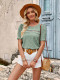 Fashionable Casual Solid Color Short-sleeved T-shirt