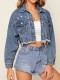Personalized Casual Short Denim Jacket
