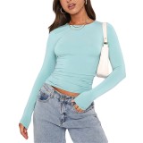 2024 Casual Long Sleeve Spring Slim T-shirt