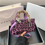 Hot Girl Leopard Print Retro Bracelet Advanced Shoulder Crossbody Bag