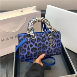 Hot Girl Leopard Print Retro Bracelet Advanced Shoulder Crossbody Bag