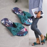 Bow Knot Flip-flops Lightweight Graffiti Beach Sandals