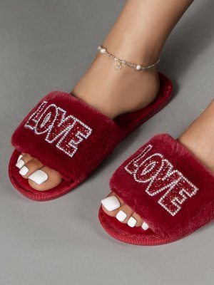Internet Celebrity Indoor Large Size Cotton Flip Flops
