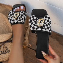 Wear Cute And Sweet Women's Slippers Outside The New Bow-knot Sandals