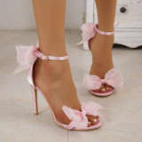 Summer Large Size Bow Sexy High Heels