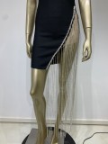 Sexy Bandage Tube Top Ultra Short Slit Dress