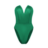 2024 Sexy V-neck Tube Top One-piece