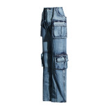 2024 Fashion Workwear Multi-Pocket Jeans