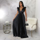 2024 Sexy Backless Deep V Pleated Dress