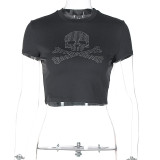 New Fashion Street Style Slim Fit Navel-baring Short-sleeved T-shirt