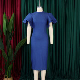 2024 Fashion Bell Sleeve Denim Dress