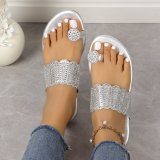 Summer Lightweight Large Size Slip-on Flat Sandals