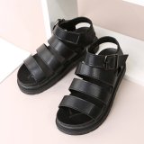 Large Size Thick Sole PU Leather Sandals