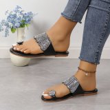 Summer Lightweight Large Size Slip-on Flat Sandals