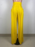 Fashionable High-waisted Wide-leg Pants