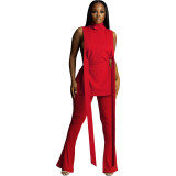 2024 Sexy Sleeveless Strappy Flared Pants Two-piece Set