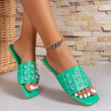 Summer Large Size Studded Women's Sandals