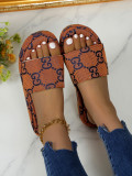 New Summer Printed Thick-soled Sandals