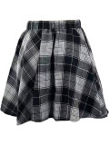 Fashionable Plaid Skirt