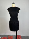 2024 Fashionable Sequin Hip Cover Black Dress