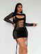 Sexy Knitted Backless Halterneck Strappy Dress