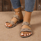 Fashionable Flat-soled Beach Sandals