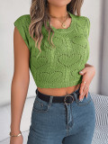 Heart Hollow Midriff-baring Sweater Holiday Top