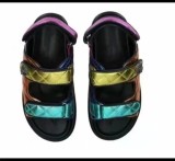 Large Size Colorful Prismatic Beach Small Fragrant Sandals