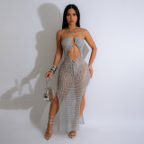 Sexy See-through Knitted Sleeveless Dress