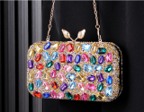 Fashionable Color Diamond Evening Bag