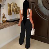 Fashionable Casual Suspender Tube Top Jumpsuit