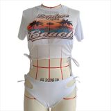 Sexy Printed Split Bikini Three-piece Swimsuit