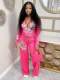 Fashion Positioning Printed Sweatshirt Suit