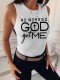High Bomb Crater Strip O-Neck Printed Vest