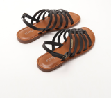 Black Stylish Flat Bohemian Beach Sandals
